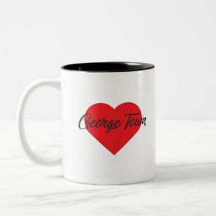 Tasse 2 Couleurs I Love George Town - Cayman Islands