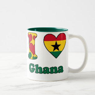Tasse 2 Couleurs I love Ghana