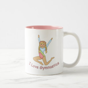 Tasse 2 Couleurs I Love Gymnastique Blonde