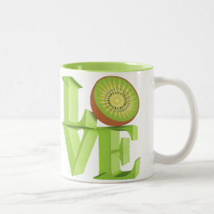 Tasse 2 Couleurs I LOVE KIWI(Kiwi Fruits/Kiwi Berry)