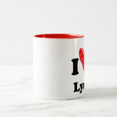 Tasse 2 Couleurs I Love Lyon (Centre)