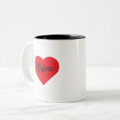 Tasse 2 Couleurs I Love Majuro (Devant gauche)