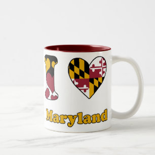 Tasse 2 Couleurs I love Maryland