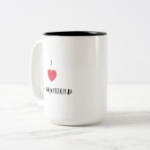 Tasse 2 Couleurs I love my boyfriend (Devant gauche)