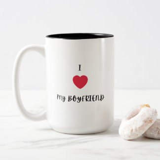 Tasse 2 Couleurs I love my boyfriend