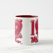 Tasse 2 Couleurs I Love My Fiance red - coeur (Centre)