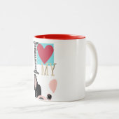 Tasse 2 Couleurs I love my frenchie (Devant droit)