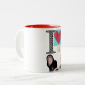 Tasse 2 Couleurs I love my frenchie (Devant gauche)
