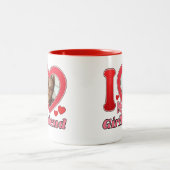 Tasse 2 Couleurs I Love My Girlfriend Petit ami Femme Mari Photo (Centre)