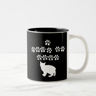 Tasse 2 Couleurs I Love My Manx— White Text