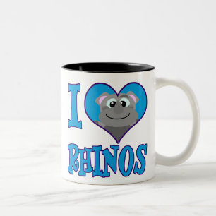Tasse 2 Couleurs I Love rhinos