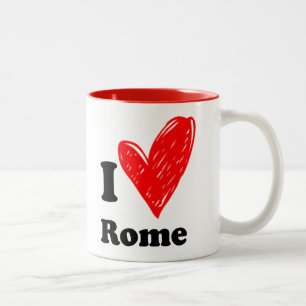 Tasse 2 Couleurs I love Rome : Deux couleurs Koffiemok