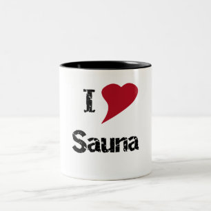 Tasse 2 Couleurs I Love Sauna