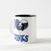 Tasse 2 Couleurs I Love skunks (Devant gauche)