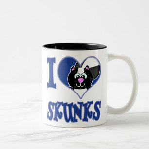Tasse 2 Couleurs I Love skunks