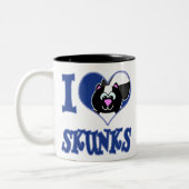 Tasse 2 Couleurs I Love skunks (Gauche)