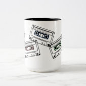 Tasse 2 Couleurs I Love The 80's Old School Cassettes Cassettes Cof (Centre)