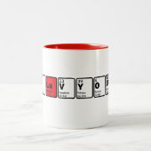 Tasse 2 Couleurs I Love You - Tableau Périodique (Centre)