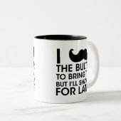 Tasse 2 Couleurs I Mustache You a question, Mustache humour cadeau (Devant droit)