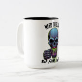 Tasse 2 Couleurs I Need to Slay but First Coffee (Devant gauche)