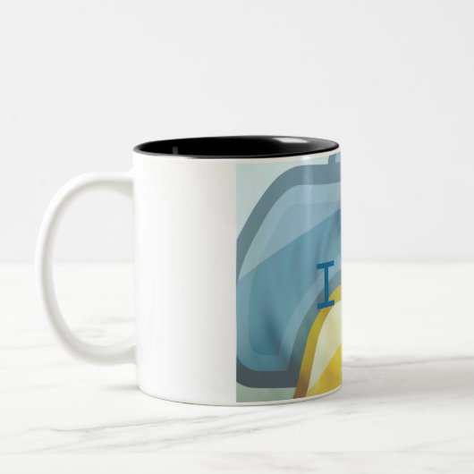 Tasse 2 Couleurs I python de coeur (Gauche)