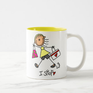 Tasse 2 Couleurs I Shop Stick Figure Girl