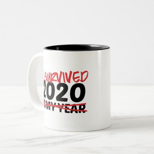 Tasse 2 Couleurs  I Survived 2020 (Devant gauche)