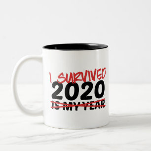 Tasse 2 Couleurs  I Survived 2020