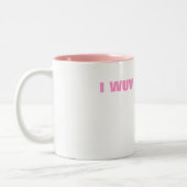 TASSE 2 COULEURS I WUV WOOOO ! (Gauche)