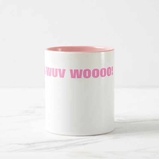 TASSE 2 COULEURS I WUV WOOOO ! (Centre)