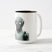 Tasse 2 Couleurs IA Robot (Devant droit)
