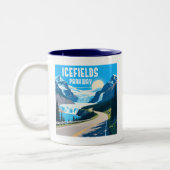 Tasse 2 Couleurs Icefields Parkway Alberta Paysage du Canada (Gauche)