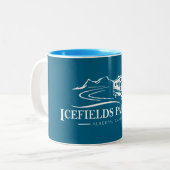 Tasse 2 Couleurs Icefields Parkway Alberta Véhicule récréatif (Devant gauche)