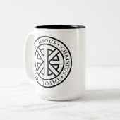 Tasse 2 Couleurs Ichthys circulaire (Devant gauche)