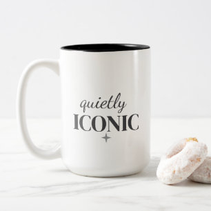 Tasse 2 Couleurs Iconique dans le silence   Déclaration minimaliste