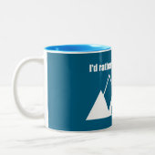 Tasse 2 Couleurs I'd Rather Be In Brighton Utah Mountain (Gauche)