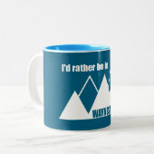 Tasse 2 Couleurs I'd Rather Be In Waynesville Mountain (Devant gauche)