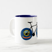 Tasse 2 Couleurs Idaho Flag Cycling (Devant gauche)