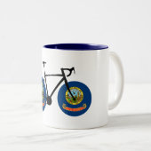 Tasse 2 Couleurs Idaho Flag Cycling (Devant droit)