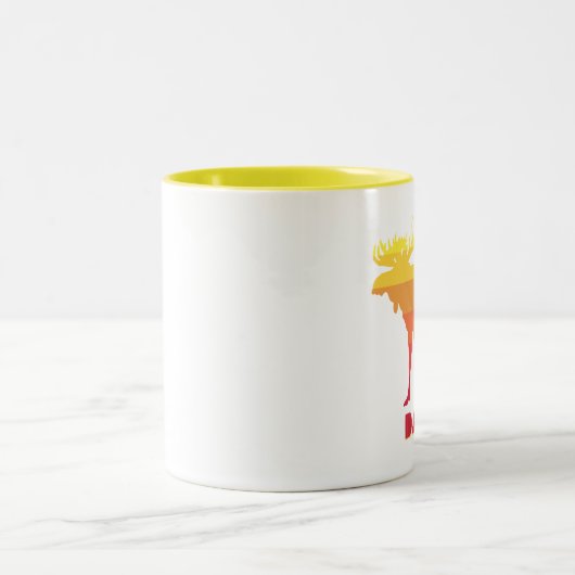 Tasse 2 Couleurs Idaho Moose (Centre)
