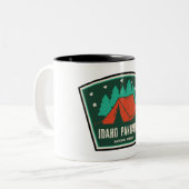 Tasse 2 Couleurs Idaho Panhandle Forêts Nationales Camping (Devant gauche)