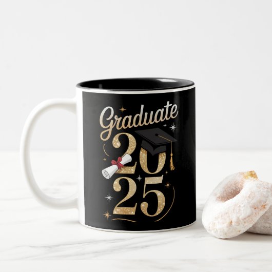 Tasse 2 Couleurs Idée cadeau 2025 (Avec donut)