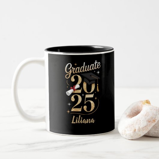 Tasse 2 Couleurs Idée cadeau 2025 (Avec donut)