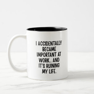 Tasse 2 Couleurs Idée cadeau d'entreprise sarcastique et drôle, hum