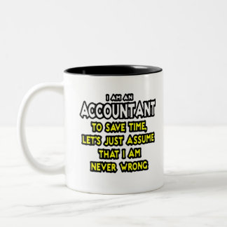 Tasse 2 Couleurs Idées cadeaux de comptable amusant