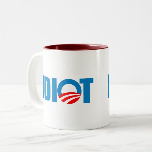 TASSE 2 COULEURS IDIOT (Devant gauche)