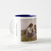 Tasse 2 Couleurs Idylle d'enfance par Bouguereau (Devant gauche)