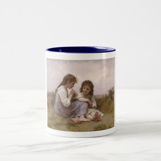 Tasse 2 Couleurs Idylle d'enfance par Bouguereau (Centre)