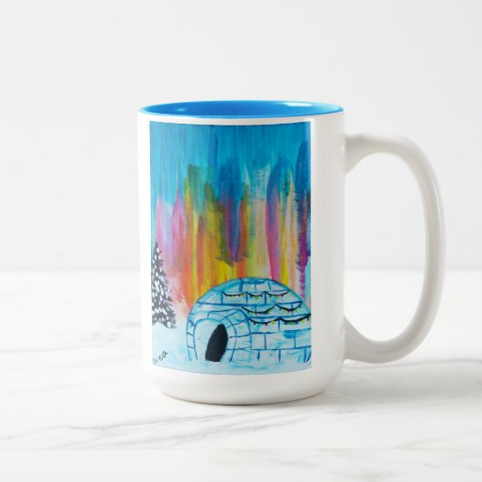 Tasse 2 Couleurs Igloo festif (Droit)