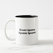 Tasse 2 Couleurs Iguane vert (iguane d'iguane) (Gauche)